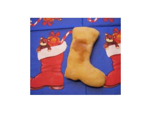 Nikolausstiefel aus Hefeteig