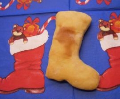 Nikolausstiefel aus Hefeteig
