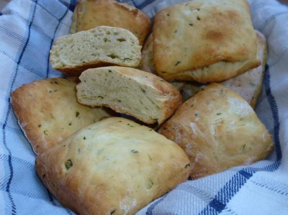 Bärlauch Quark Brötchen