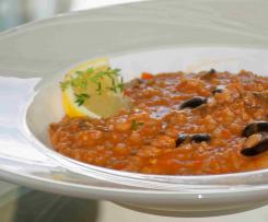 Mediterranes Tomaten-Risotto (vegan)
