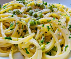 Spaghetti mit Zitronen-Knoblauchsoße