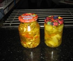 Zuchini süß-sauer eingelegt