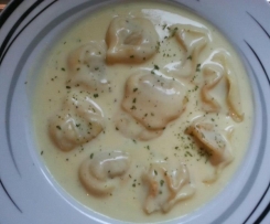 Tortellini in Schinken-Sahne-Soße (Abnehmgeeignet siehe Tipp)