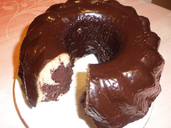 Selterwasserkuchen, luftig, laktosefrei, marmoriert