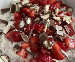 Erdbeer-Schoko-Quark-Dessert