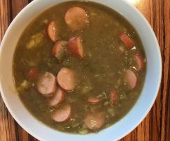 Bohnensuppe a la Oma mit Fleisch- & Wursteinlage