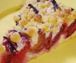 Zwetschgenkuchen mit Pudding und Zimtstreusel a`la Mama