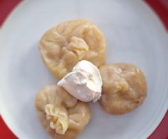 Manti - Teigtaschen mit Hokkaido/Kürbis - nach usbekischer Art - vegetarisch