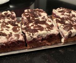 Variation Schwarzwälder Kirschtorte vom Blech, glutenfrei