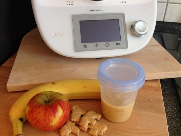 Apfel - Banane - Butterkeks Brei