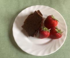 Schokokuchen mit Datteln und Bananen