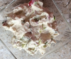 Frühlingszwiebel/Radischen Aufstrich