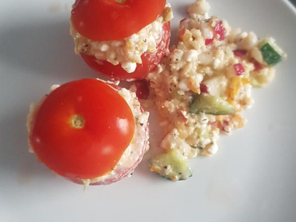 Variation Hüttenkäse Salat - HCG Diätphase