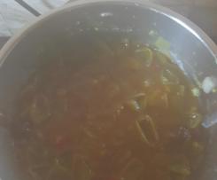 Chutney aus Grünen Tomaten