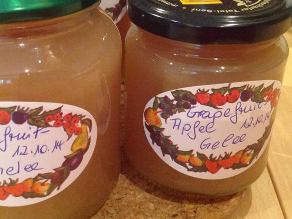 Apfel- Grapefruit- Gelee lecker und schnell 