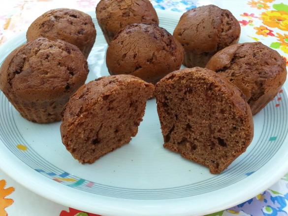 Vollkorn-Bananen-Schoko-Muffins