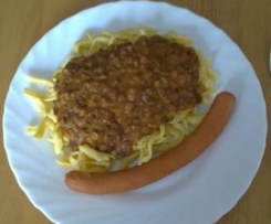 Linsen mit Spätzle