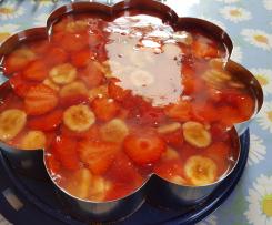 Erdbeer-Bananen Obstkuchen