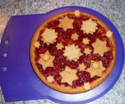 Linzer Torte mit Sternen
