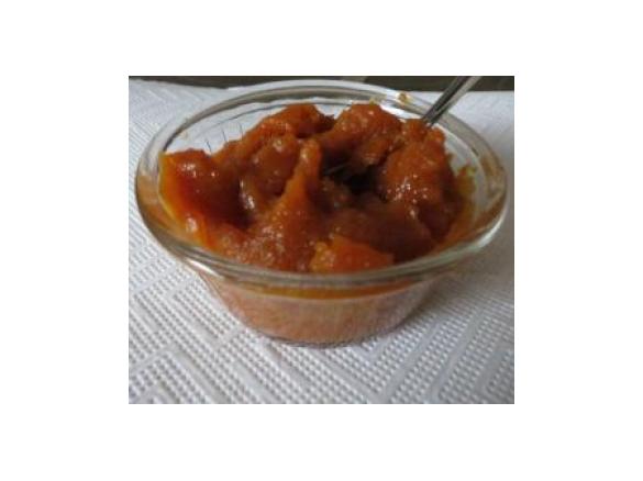 Winterlich weihnachtlicher Kürbis Fruchtaufstrich