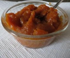 Winterlich weihnachtlicher Kürbis Fruchtaufstrich