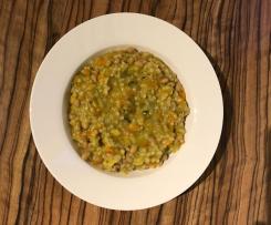 Graupen-Gemüse-Eintopf mit weißen Bohnen