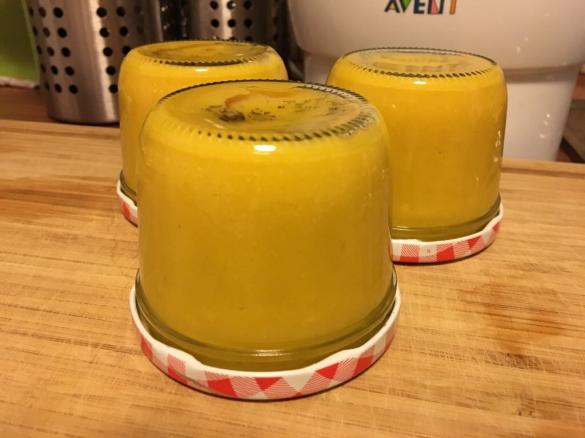 Süßkartoffel-Zucchini-Hirse-Brei