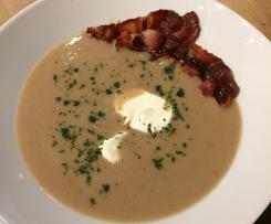 Maronen Suppe mit Bacon