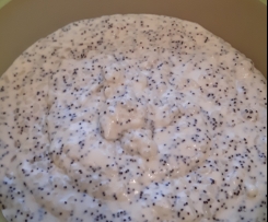 Milchreis mit Mohn und Marzipan