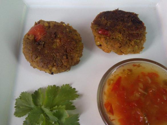 Tofu - Gemüse - Bratling