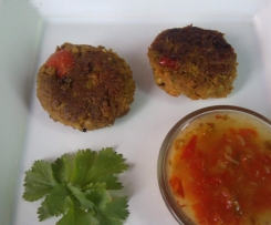 Tofu - Gemüse - Bratling