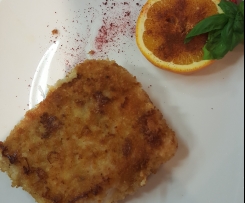 Gerrys feines Kabeljaufilet in einer selbst gemachten Würzpanade der etwas anderen Art