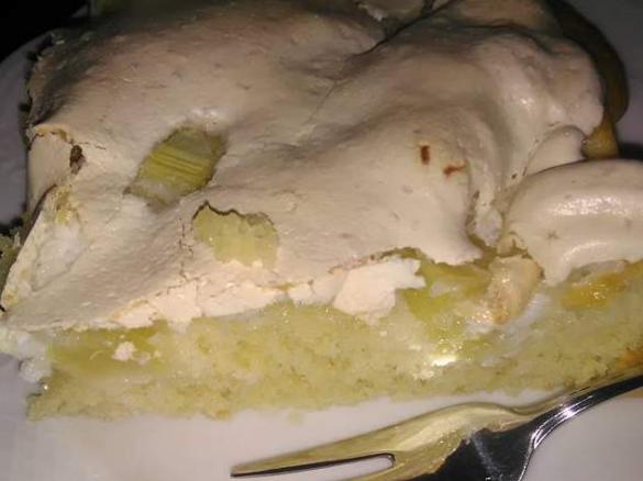 Rhabarberkuchen vom Blech - schnell, saftig, mit Kokos