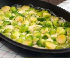 Rosenkohl in Frischkäse - Senfsauce