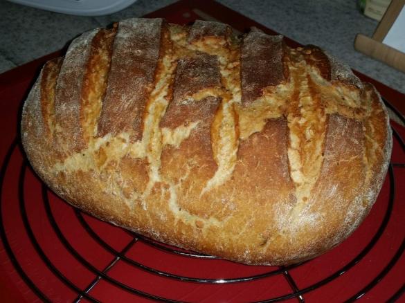 Leckeres Brot mit Buttermilch und Sonnenblumenkernen