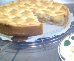 Apfelkuchen mit Äpfeln und Mus nach holländischer Art