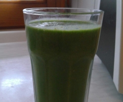 Banane-Spinat-Mandel-Drink Vegan, Veggie, low fat, Smoothie