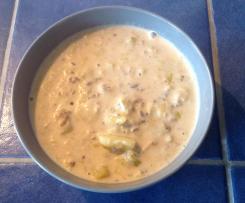 Hackfleisch - Lauchsuppe mit Kartoffeln