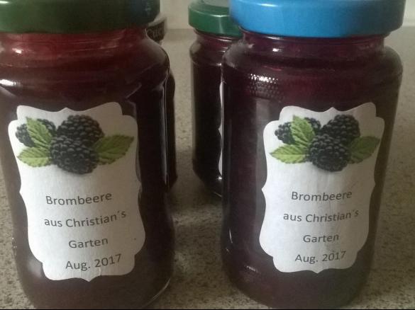 Variation Brombeer Nektarinen Marmelade