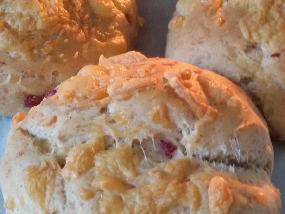 Dinkelbrötchen mit Schinken und Käse, Schinken-Käse-Brötchen