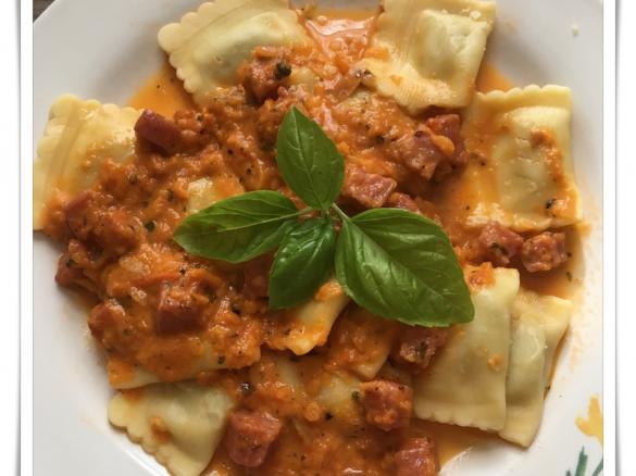 Tomatensoße mit Jagdwurst