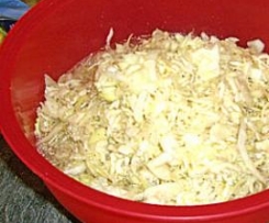 Variation von Krautsalat wie beim Griechen