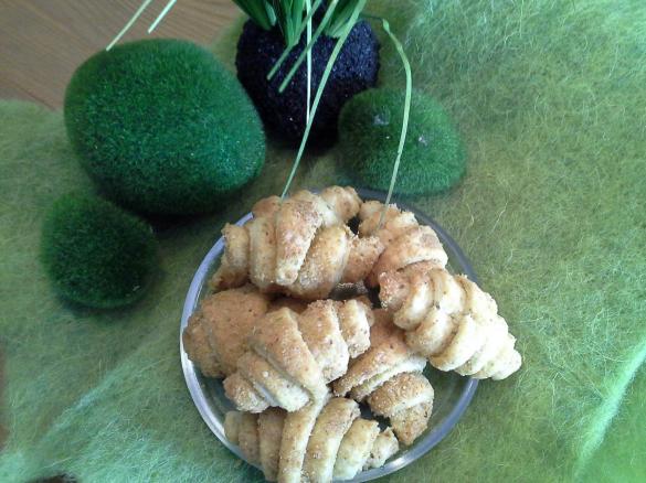 Herzhafte Variation von Mini-Nusshörnchen