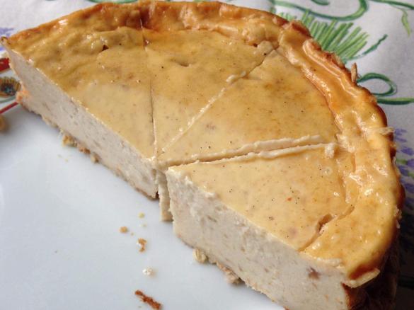 Low Carb Quarkkuchen mit Birne