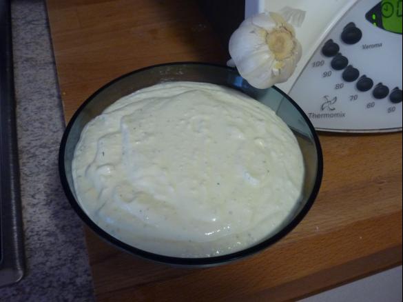 Knoblauchdip, schneller, fürs Raclette