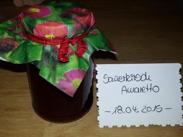 Sauerkirsch / Amaretto Marmelade - Frühlingsfruchtig :-)