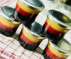 EM/WM Marmelade, schwarz-rot-gold