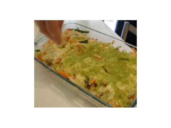 Variation von Variation von Gemüsegratin