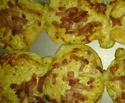 Herzafte Schmandmuffins mit Bacon