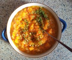 Kohlrabi-Möhreneintopf, vegan, fettfrei